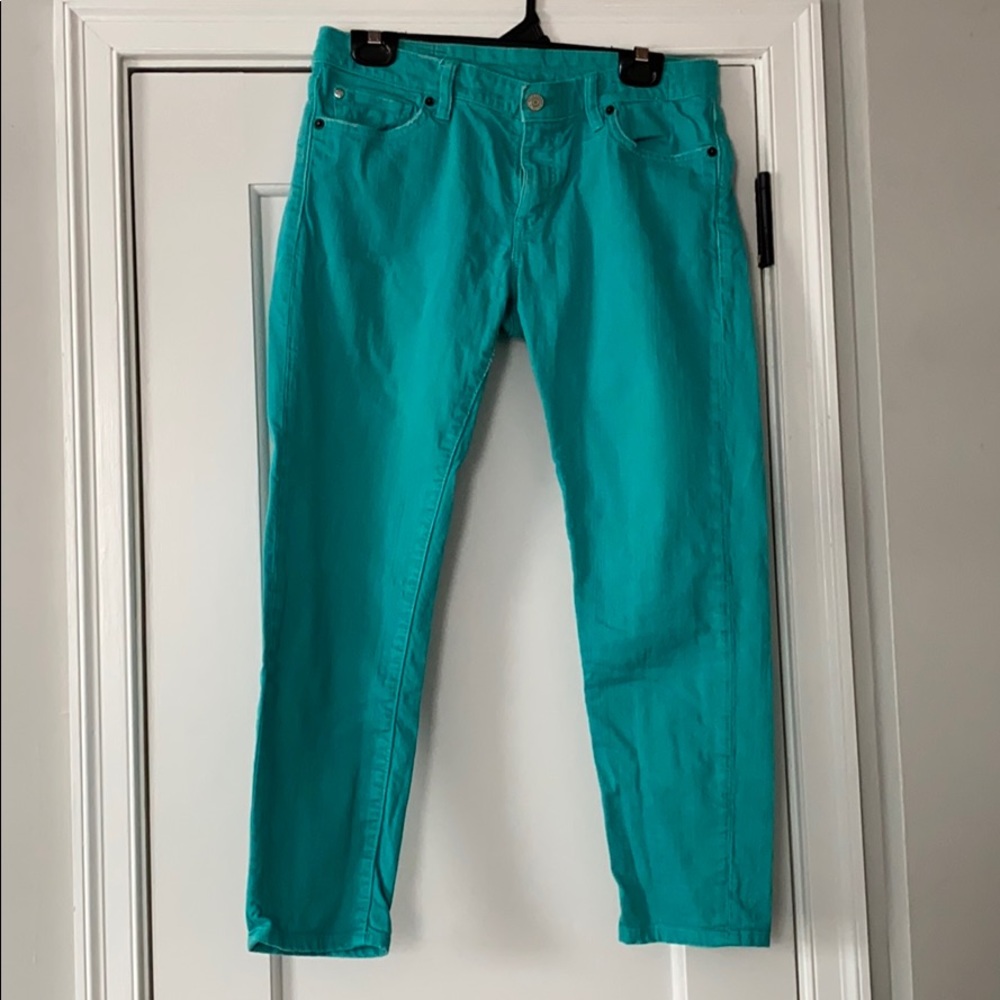 Denim & Supply Ralph Lauren Teal Distressed Jeans
